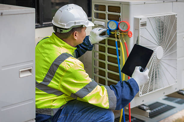 Professional Heat Pump Repair technician working in Sheridan, CA